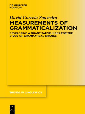 cover image of Measurements of Grammaticalization